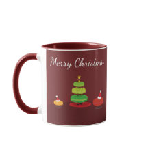 Taza de Macarons el | de las Felices Navidad