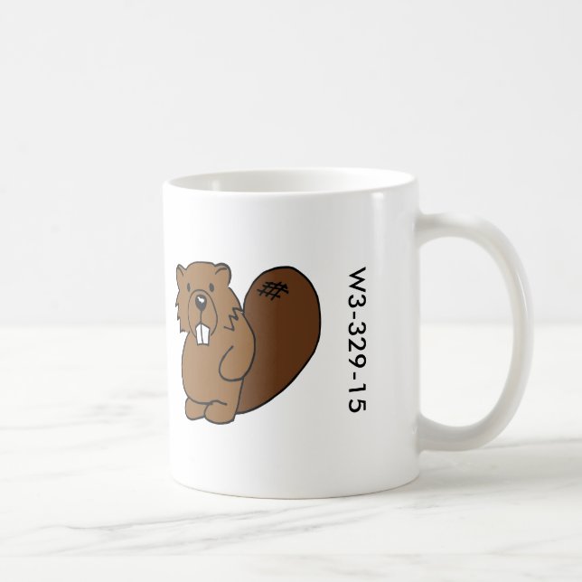 Taza de madera del castor de la insignia (Derecha)