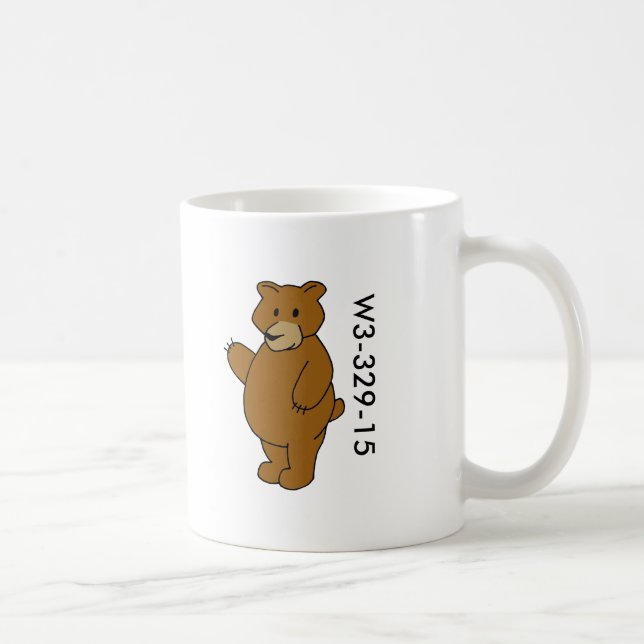 Taza de madera del oso de la insignia (Derecha)