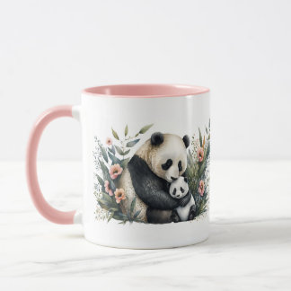 Taza de Madre Panda y Cría