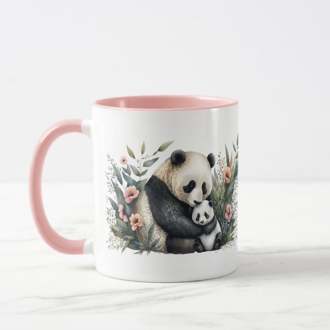Taza de Madre Panda y Cría (Izquierda)