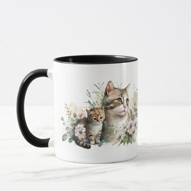 Taza de Mamá Gata con Gatito (Izquierda)