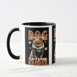 Taza de Mamá Perro – “Trabajo duro para que mi per