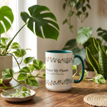 Taza de mamá planta divertida taza de café botánic