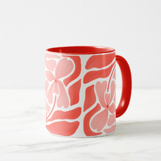 Taza de mandarina pintada a mano con diseño artesa