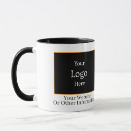 Taza de marca de negocio negro