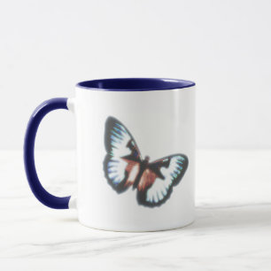 Taza de Mariposa Azul