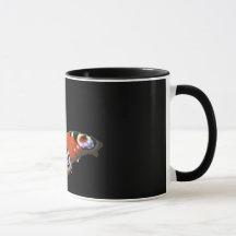 Taza de Mariposa Pavo Real por KABFA Designs