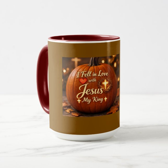 TAZA DE ME ENAMORÉ DE JESÚS (Anverso izquierdo)