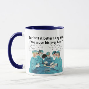 Taza de médico de hígado Hip Feng Shui - Juego de