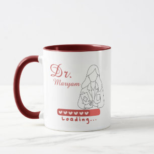 Taza de médico personalizable - Agrega tu nombre -