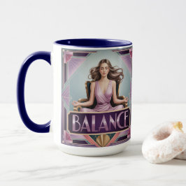 Taza de meditación de equilibrio Art Deco