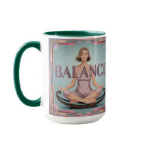 Taza de Meditación Geométrica de Afirmación de Equ