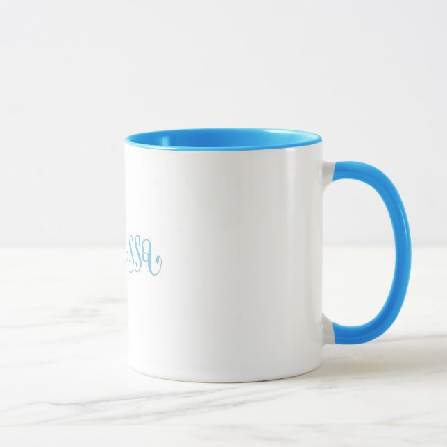Taza de Melissa en azul (Derecha)