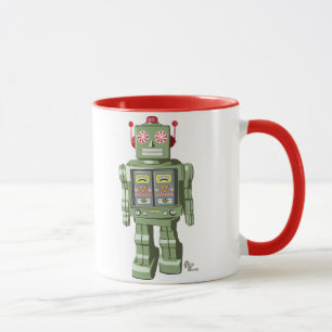 Taza de menta del robot del juguete