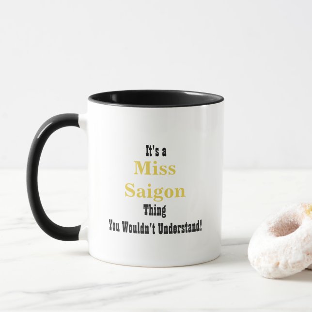 Taza de Miss Saigon (Con donut)