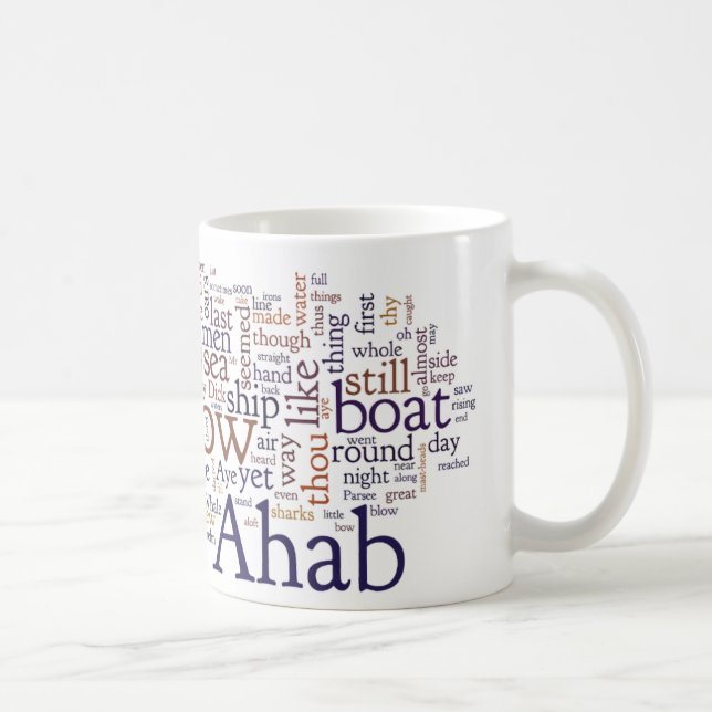 Taza de Moby Dick - capítulos pasados en azules y (Derecha)