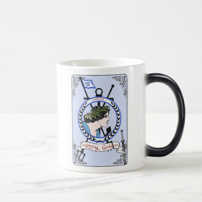 Taza de Mónica de la diosa del envío (Derecha)