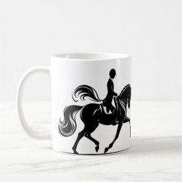 Taza de montar a caballo de dressage