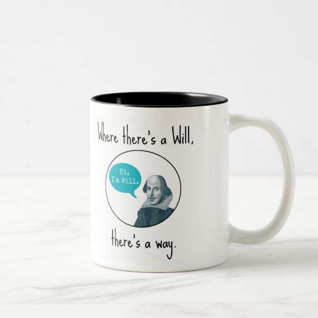 Taza de motivación divertida de Punny William (Derecha)