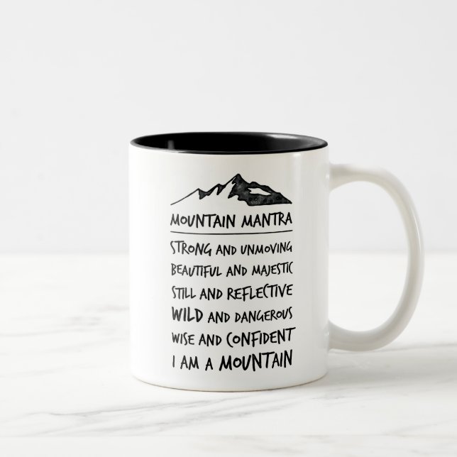 Taza de motivación - mantra de la montaña (Derecha)