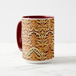 Taza de Motivo Islámico Tejido | Tonos Terrosos Tá