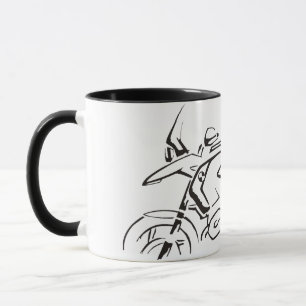 Taza de Moto de Carreras en Calle
