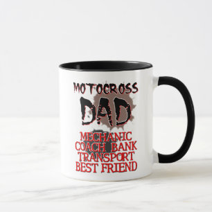Taza de Motocross Papá Moto de Tierra