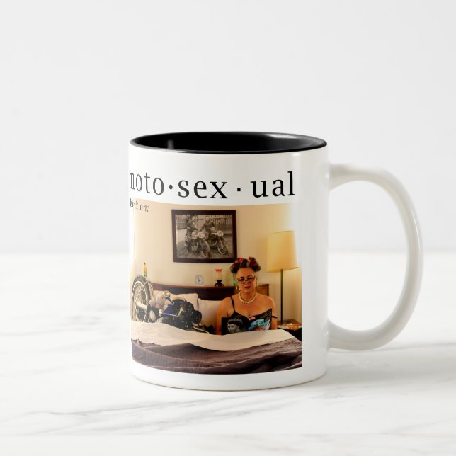 Taza de Motosexual de las motocicletas y de las (Derecha)