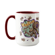 Taza de muñeca vudú caprichosa