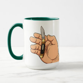 Taza de navaja de bolsillo a la antigua para papás