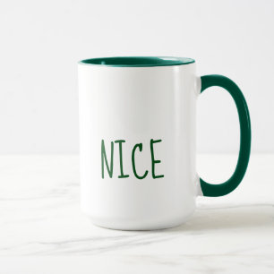 Taza de Navidad Bonita Traviesa y Buena