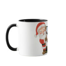 Taza de Navidad con Foto Personalizada del Papá No