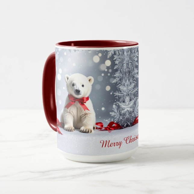 Taza de Navidad con Oso Polar (Anverso izquierdo)