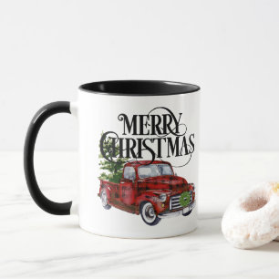 Taza de Navidad de Camión Rojo