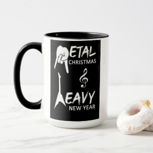 Taza de Navidad de Heavy Metal
