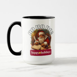 Taza de Navidad de Papá Noel Ho Ho Ho | Idea de Re