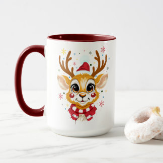 Taza de Navidad de Reno Bebé Adorable