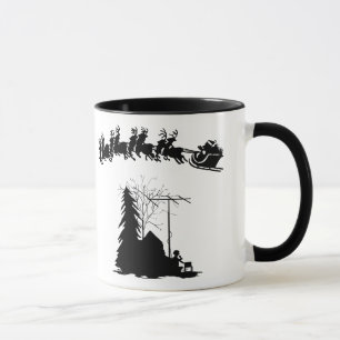 Taza de Navidad del equipo de radio-aficionado -
