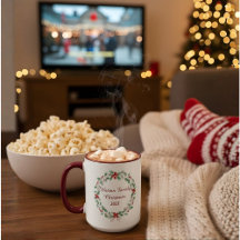 Taza de Navidad familiar personalizada | Nombre pe