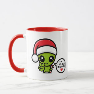 Taza de Navidad Marciana Extraterrestre Alien