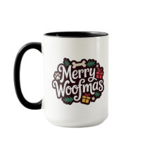 Taza de Navidad para Amantes de Perros Feliz Navi-