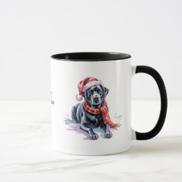 Taza de Navidad para Amantes de Perros/Labrador