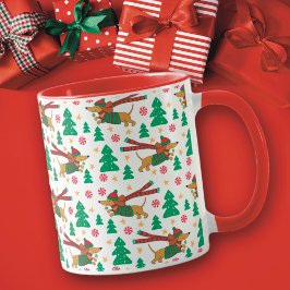 Taza de Navidad para Dachshund