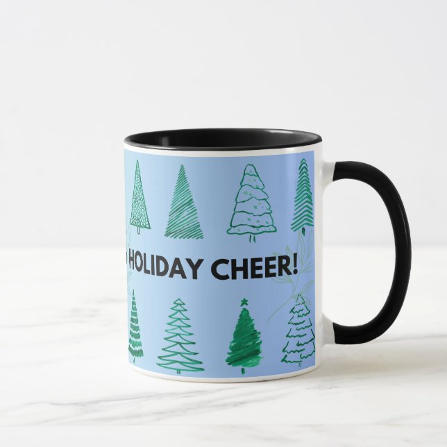 Taza de Navidad Paz Amor Alegría Navideña (Derecha)