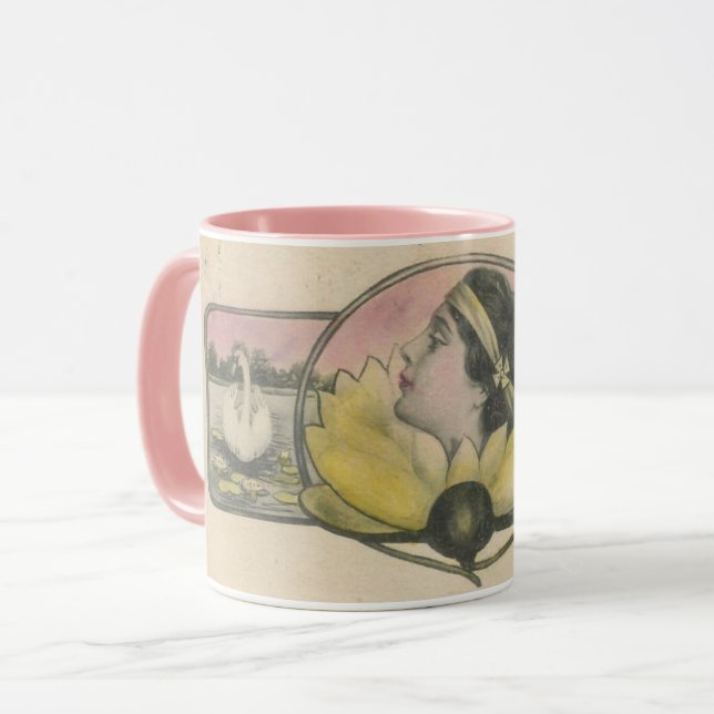 Taza de niña de lirio de agua (Anverso izquierdo)