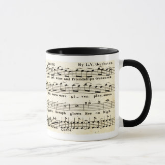 Taza de no. 9 de la sinfonía de Beethoven