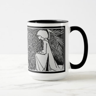 Taza de Nouveau del arte de los ángeles de