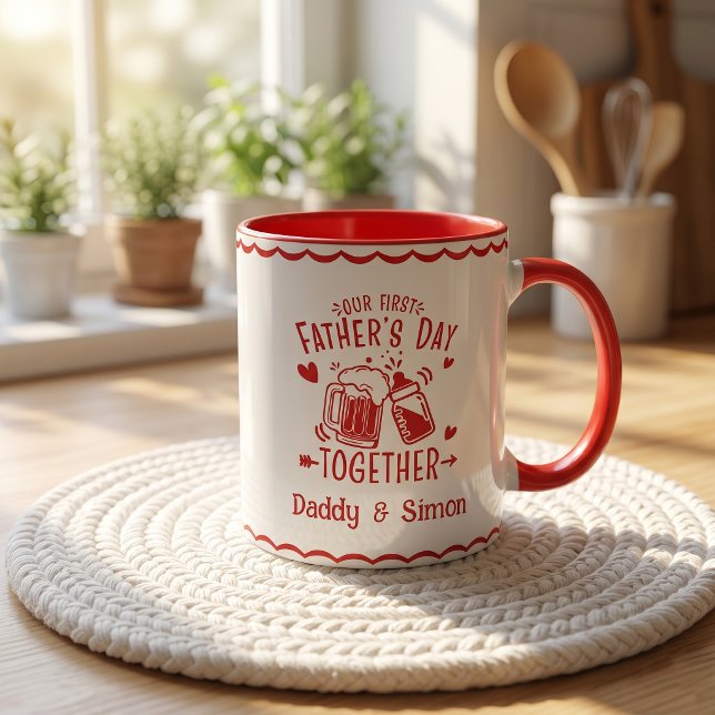 Taza de nuestro primer día del padre juntos (Subido por el creador)