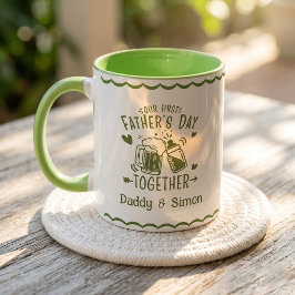 Taza de nuestro primer día del padre juntos